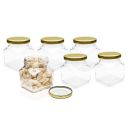 Pure Source India Crystal Clear 100gm Square Glass Jar Containers- Food Safe, Airtight, Lead-Free Storage Solution- Set of 2...