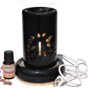Pure Source India Electric Aroma Diffuser Black Color with 10 ML Relaxing Aroma Oil...