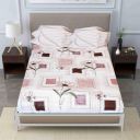Pure Source India Pure Cotton Elegance Bedding Set, Dreamy Cotton Comfort Double Bed Sheet with Pillow Covers ...