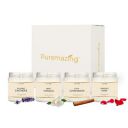 Puremazing Scented Soy Wax Candle Gift Set | Lavender, Vanilla, Rose, Cinnamon Scented Candle | 4 Fragrances | 30 Hours Burning Time | Eco-Friendly and Luxurious Home Décor and Gift...