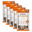 PUREPET Creamy Lickable Cat Treats Real Chicken, Pack of 5 X 75 G, Total 375 G Pack for All Life Stages...
