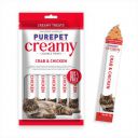 PurepetCreamy Cat lickable Treats, Crab & Chicken, Pack of 5 X 75 g, Total 375 g, All Life Stages...