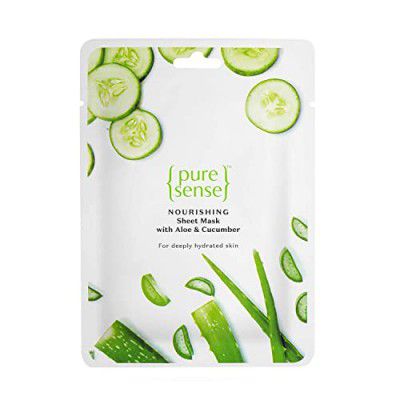 PureSense Aloe Vera & Cucumber Nourishing Sheet Mask | 15g