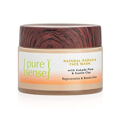 PureSense Natural Papaya Face Mask with Kaolin Clay & Kakadu Plum for Glowing Skin 65g