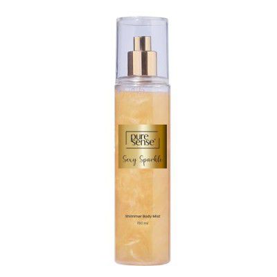 PureSense Sexy Sparkle Gold Shimmer Body Mist Spray for Women | 150ml