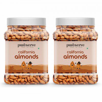 Pureserve Natural California Almonds 1Kg (500g×2) 
