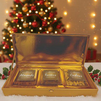 Purevida Premium Dry Fruits Gift Box | Almonds, Cashews & Raisins – Pack of 3