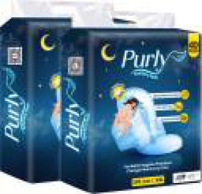 Purly All Night Protection Sanitary Pad  (Pack of 80)