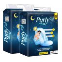 Purly Cottony Soft Sanitary Pads for Women with Hygiene & Comfort 12 Pads| Ultimate Protection & Comfort, Locks Odour & wetness| Superior Dry feel With LeakLock Technology| XXL 290 mm 80 Napkins (Pack...