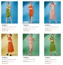 PURVAJA Shoulder Straps Crop Top With Ruched Skirt Starting @ Rs. 230...