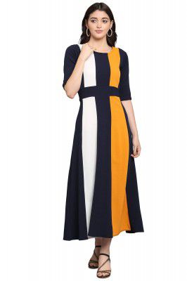 PURVAJA Women's Empire Maxi Dress (Lucy-022-YW-BL-M_Black_Medium)