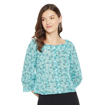 Purys Women's Floral Regular Fit Blouse
