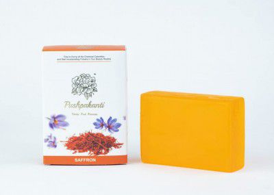 Pushpakanti Herbs And Aromas Kesar (Saffron) Soap