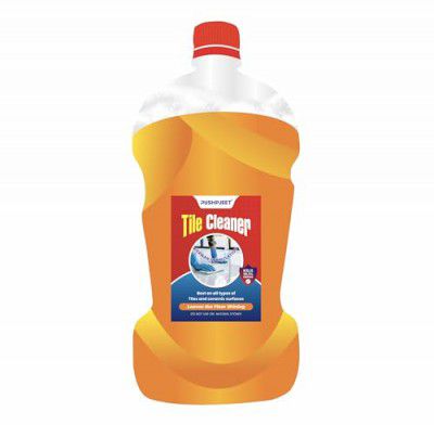 Pushpjeet Tile Floor Cleaner Strong - Makes 3 Liters | Solution For Stubborn Stains, Lime Scale And Hard Water Marks - Cleaning for Bathroom, Floor and ceramic surfaces