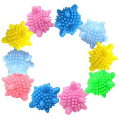 PUTHAK UnequeTrend Reusable Dryer Balls Laundry Balls for Washing Machine Solid Colorful,10 Pcs