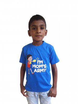 Putrans Im Moms Army Unisex Regular Fit Round Neck T-Shirt