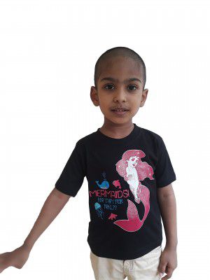 Putrans Mermaids! are They for Real Girls Regular Fit Round Neck T-Shirt