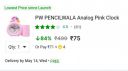 PW PENCILWALA Analog Pink Clock...