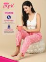 PYNK by Lux Cozi Women's Cotton Printed Palazzo Pyjama Relaxed Lounge Pants...