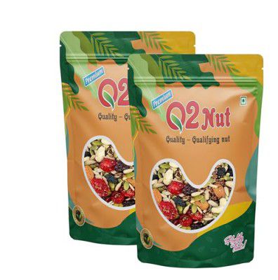 Q2 Nut (Dried Trail Mix/Breakfast, 500g (2x250g))
