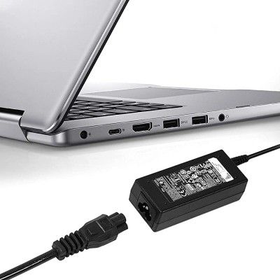 QAADO Laptop Power Cable Cord- 3 Pin Adapter (1.8 Meter/5.5 Feet), Black (SML-0111-Cmptr Pwr Cable)