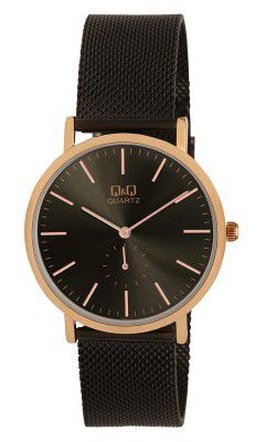 Q&Q Analog Black Dial Men's Watch-QA96J412Y