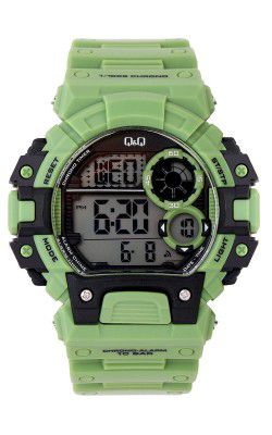 Q&Q Quartz Digital Black Dial Unisex-Adult Watch-M144J013Y