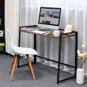 QARA Foldable Writing Desk Computer Desk| Sturdy Desk Computer| Laptop Desk Notebook | Study Desk Home Office Workstation(Exotic Teak)...