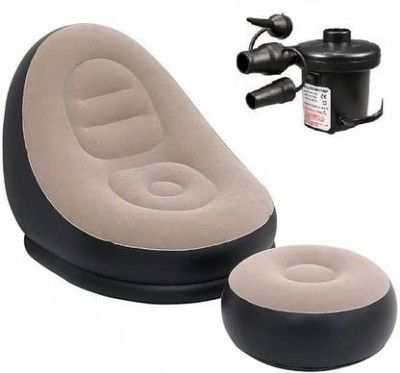QCEN 2-in-1 Lounge Set Folding Lounger Air Sofa for Gaming