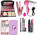QEQEQ MAKEUP KIT,7 BRUSH,DRYER,STRAIGHTENER,PUFF,KAJAL,EYELINER,3IN1 ( PERFECT COMBO )...