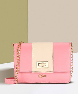 Qisa By Lavie Pink Women Sling Bag - Medium QJGM277022N4