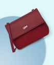 Qisa By Lavie Red Women Sling Bag...