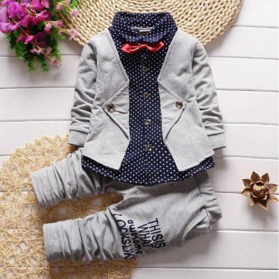 QMQ  Boys Festive & Party Blazer and Pant Set