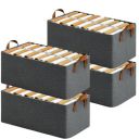 QONETIC 4 Pcs 26 Litre Collapsible Wardrobe Organizer for Clothes...
