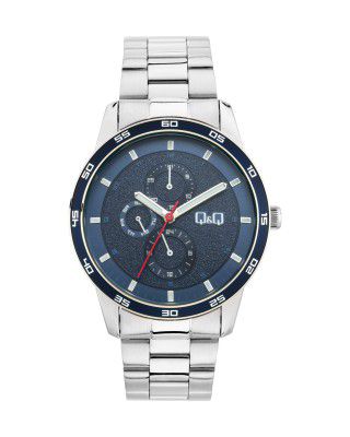 Q&Q Analog Blue Dial Mens Watch-AA38J212Y