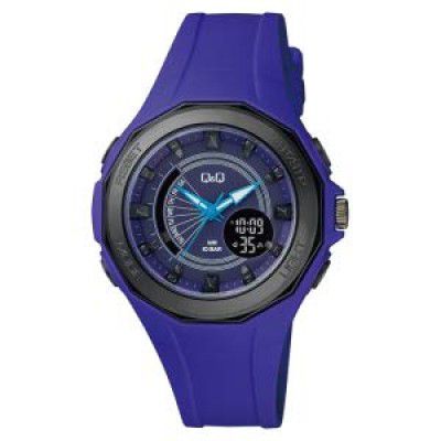 Q&Q Analog-Digital Black Dial Mens Watch-GW91J006Y