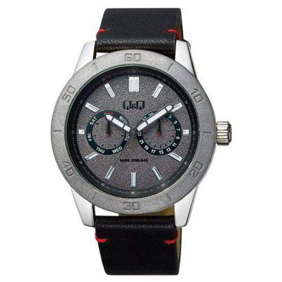 Q&Q Analog Grey Dial Mens Watch-AA34J312Y
