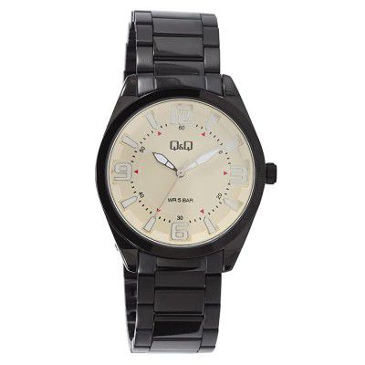 Q&Q Superior Collection Analog Ivory Dial Mens Watch-S414-404NY