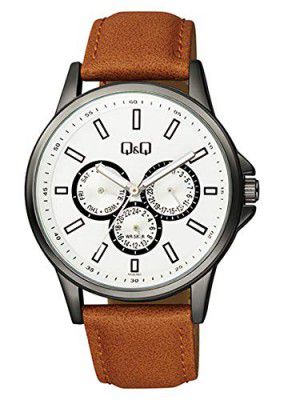 Q&Q Analog White Dial Mens Watch-AA32J501Y