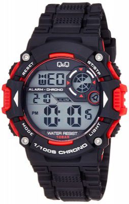 Q&Q Digital Grey Dial Mens Watches - M146J003Y