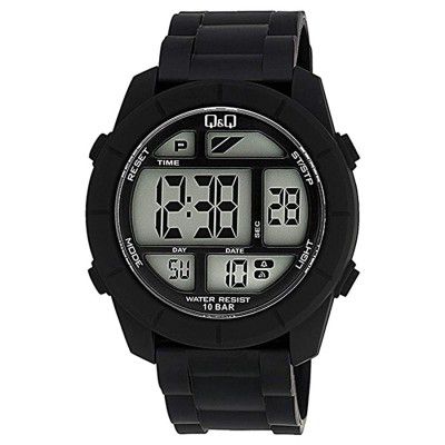 Q&Q Digital White Dial Mens Watch-M123J011Y