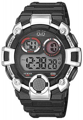 Q&Q Digital White Dial Mens Watch-M162J004Y