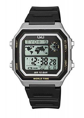 Q&Q Digital White Dial Mens Watch-M196J003Y