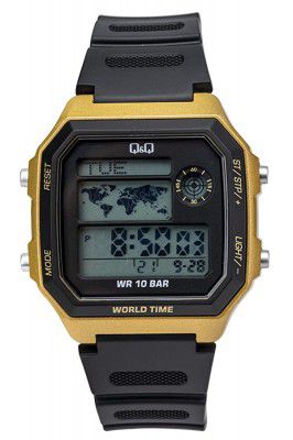 Q&Q Digital White Dial Mens Watch-M196J004Y