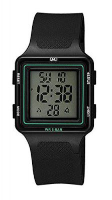 Q&Q Digital White Dial Unisexs Watch-M193J004Y
