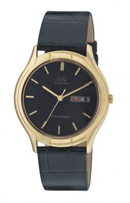 Q&Q Samurai Analog Black Dial Mens Watch-R354-102Y
