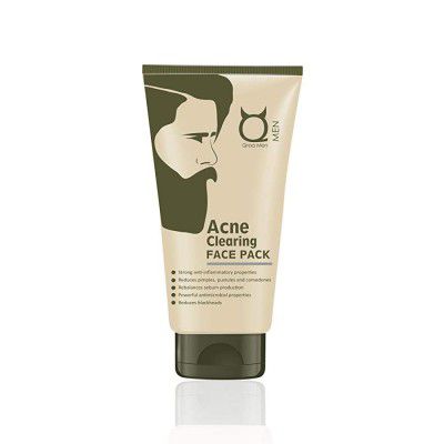 Qraa Acne Clearing Face wash for men-With Turmeric and Tea tree Oil (Prevents & Clear pimples), 100 gm