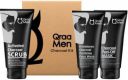 Qraa Charcoal Kit: Charcoal Scrub, Charcoal Face wash, Charcoal Peel-off Mask For Men-With Tea tree oil  (3 Items in the set)...
