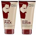 Qraa De Tan Combo Pack -De Tan Pack, 120 g with De Tan Scrub for Men, 100 g  (2 Items in the set)...