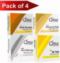 Qraa Facial Kit Combo Pack- De Tan, Pearl Whitening, Gold, Haldi Chandan Facial Kits  (4 x 33 g)...